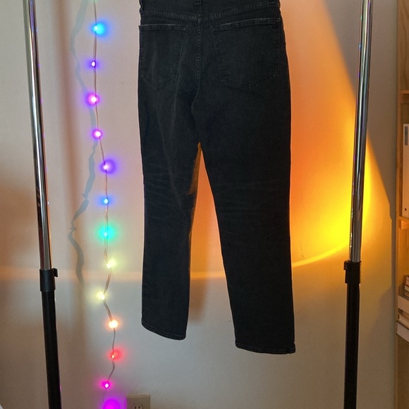 Madewell The Perfect Vintage Crop Jean 27 black high rise waist - Picture 3 of 13